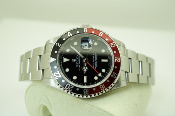 Rolex 16710 GMT MASTER II COKE RED BLACK BEZEL Z SERIAL 3186 MOVEMENT FULL SET