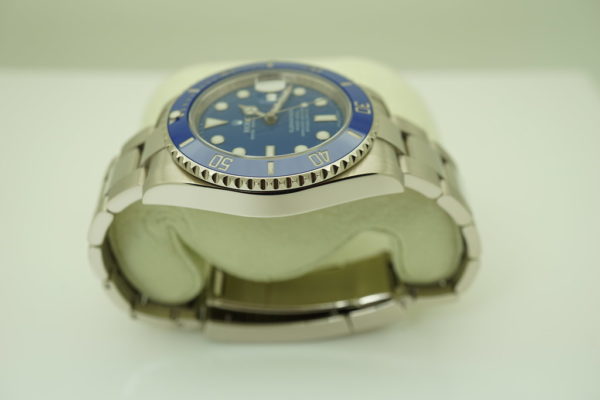 Rolex 116619LB 18K WHITE GOLD SUBMARINER BLUE SMURF V SERIAL COMPLETE SET