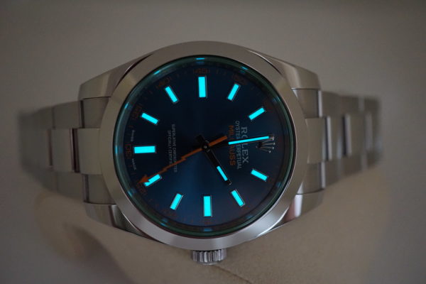 Rolex 116400GV MILGAUSS Z-BLUE DIAL RANDOM SERIAL 2017 WARRANTY FULL SET