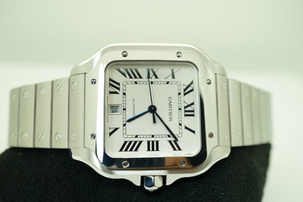 Cartier SANTOS DE CARTIER LARGE MODEL AUTOMATIC STEEL 2019 WARRANTY FULL SET