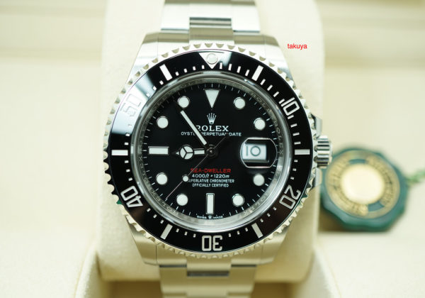 BRAND NEW Rolex 126600 SEA-DWELLER 43MM CYCLOPS RED TEXT 50TH ANNIVERSARY FULL SET