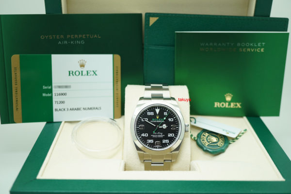 BRAND NEW Rolex 116900 AIR KING 40MM RANDOM SERIAL 2019 WARRANTY COMPLETE SET