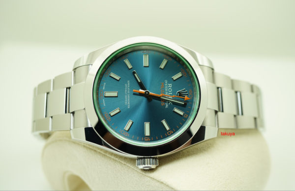 MINT Rolex 116400GV MILGAUSS Z-BLUE DIAL RANDOM SERIAL 2018 WARRANTY FULL SET