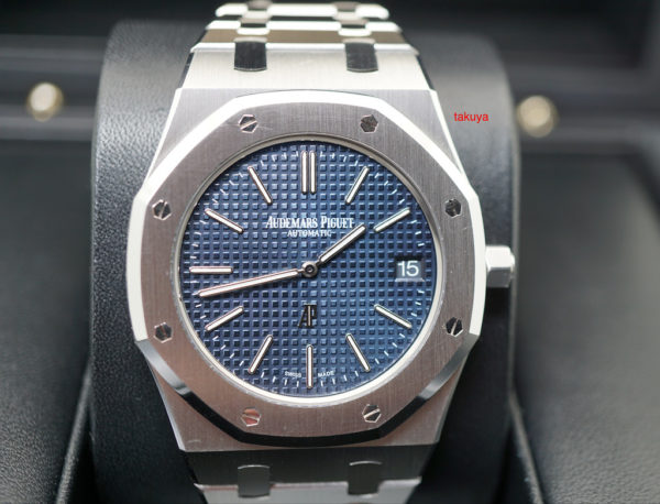 Audemars PIGUET ROYAL OAK JUMBO ULTRA THIN 15202ST BLUE DIAL I SERIES FULL SET