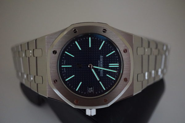 Audemars PIGUET ROYAL OAK JUMBO ULTRA THIN 15202ST BLUE DIAL I SERIES FULL SET