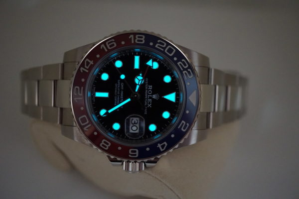 Rolex 116719BLRO 18K WG GMT MASTER II PEPSI RED BLUE 2018 WARRANTY FULL SET