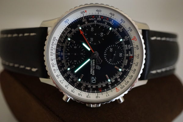 BREITLING Navitimer 1 CHRONOGRAPH AUTOMATIC BLACK DIAL 41MM WARRANTY FULL SET