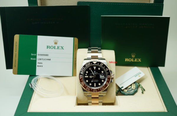 BRAND NEW Rolex 126711CHNR GMT MASTER II 18K RG STEEL ROOTBEER CERAMIC SEALED 2019 FULL SET