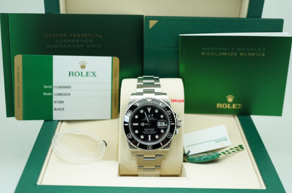 BRAND NEW Rolex 116610LN SUBMARINER CERAMIC DATE STEEL RANDOM SERIAL 2019 FULL SET