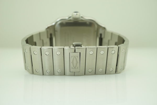 Cartier SANTOS DE CARTIER LARGE MODEL AUTOMATIC STEEL WARRANTY COMPLETE SET