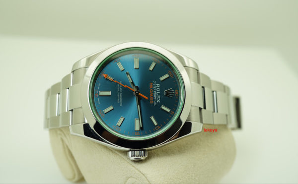 Rolex 116400GV MILGAUSS Z-BLUE DIAL RANDOM SERIAL 2018 WARRANTY FULL SET