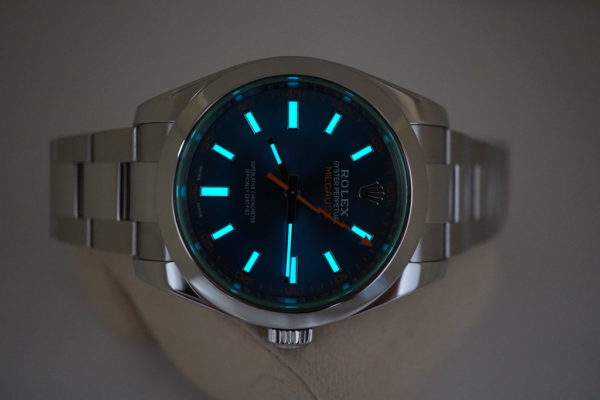 Rolex 116400GV MILGAUSS Z-BLUE DIAL RANDOM SERIAL 2018 WARRANTY FULL SET