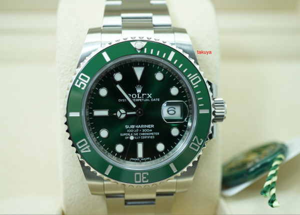 BRAND NEW Rolex 116610LV SUBMARINER CERAMIC GREEN DIAL HULK 2019 COMPLETE SET