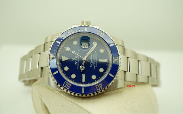 Rolex 116619LB 18K WG SUBMARINER BLUE SMURF RANDOM SERIAL 2019 WARRANTY FULL SET