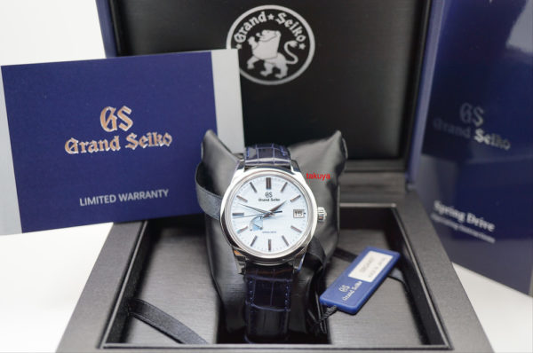 BRAND NEW GRAND SEIKO SBGA407 BLUE SNOWFLAKE SPRING DRIVE 40mm 2019 FULL SET