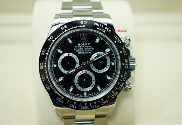 Rolex 116500 COSMOGRAPH DAYTONA CERAMIC BEZEL BLACK DIAL 2018 WARRANTY FULL SET