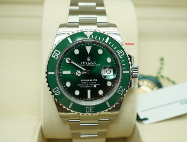 BRAND NEW Rolex 116610LV SUBMARINER CERAMIC GREEN DIAL HULK 2019 SEALED FULL SET