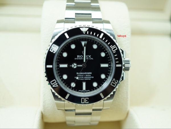 Rolex 114060 SUBMARINER CERAMIC NO DATE RANDOM SERIAL 2019 WARRANTY FULL SET