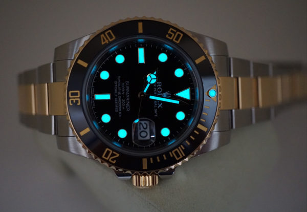 Rolex 116613LN SUBMARINER 18K YG/SS CERAMIC BLACK DIAL RANDOM SERIAL FULL SET