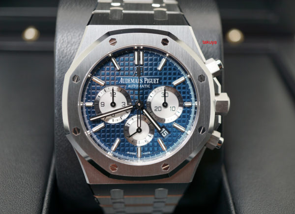 BRAND NEW Audemars PIGUET ROYAL OAK CHRONOGRAPH 26331ST BLUE DIAL 2019 FULL SET