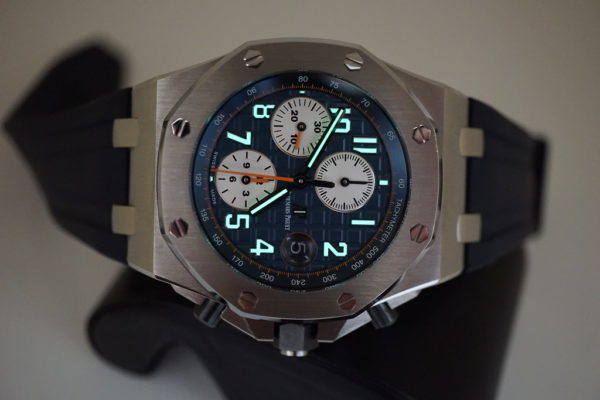 Audemars PIGUET ROYAL OAK OFFSHORE NAVY BLUE DIAL 26470ST 42MM WARRANTY FULL SET