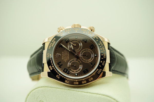 Rolex 116515 18K ROSE GOLD DAYTONA CERAMIC BEZEL CHOCOLATE DIAL FULL SET