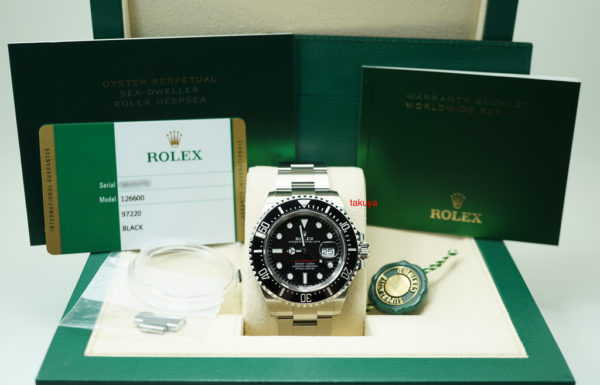 NEW Rolex 126600 SEA-DWELLER 43MM CYCLOPS RED TEXT 50 ANNIVERSARY 2019 FULL SET