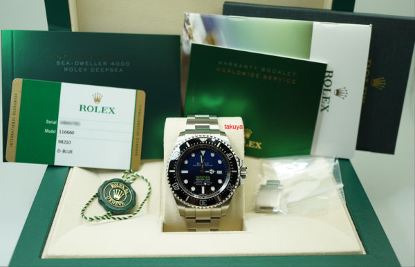 MINT Rolex 116660 DEEPSEA D-BLUE DIAL JAMES CAMERON 2016 WARRANTY FULL SET