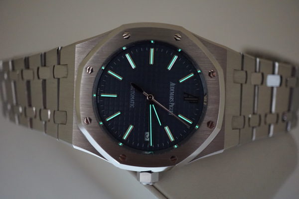 Audemars PIGUET ROYAL OAK 15300 STEEL BLUE DIAL 39MM G SERIES SERVICED WARRANTY