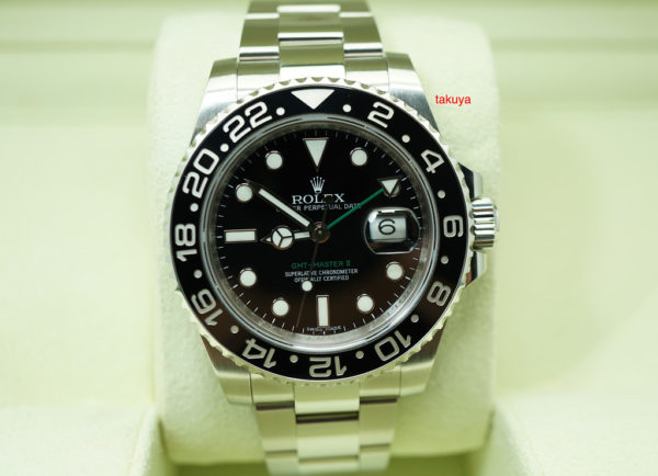 Rolex 116710LN GMT MASTER II BLACK CERAMIC BEZEL RANDOM SERIAL COMPLETE SET