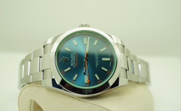 MINT Rolex 116400GV MILGAUSS Z-BLUE DIAL RANDOM SERIAL 2019 WARRANTY FULL SET