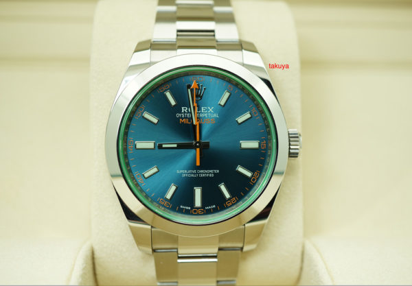 MINT Rolex 116400GV MILGAUSS Z-BLUE DIAL RANDOM SERIAL 2019 WARRANTY FULL SET