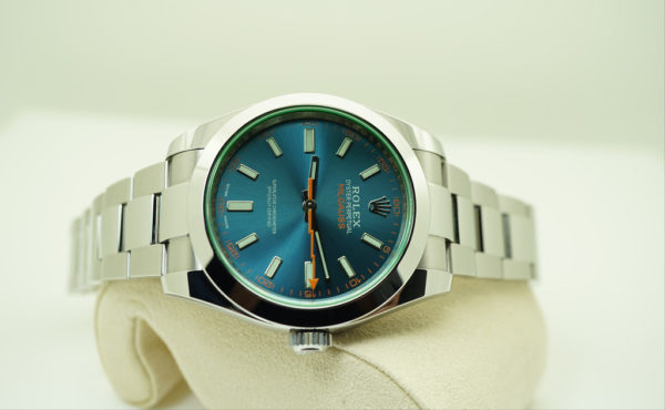 MINT Rolex 116400GV MILGAUSS Z-BLUE DIAL RANDOM SERIAL 2019 WARRANTY FULL SET