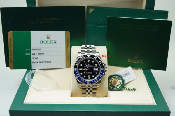 BRAND NEW Rolex 126710BLNR GMT MASTER 2 BLACK BLUE JUBILEE BAND SEALED 2019 FULL SET