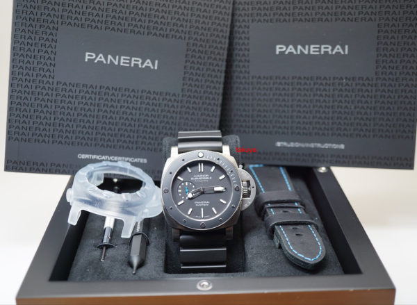 Panerai PAM 1389 LUMINOR 1950 SUBMERSIBLE AMAGNETIC CERAMIC BEZEL TITANIUM 2018 FULL SET