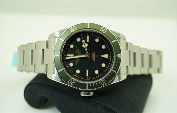 MINT Tudor 79230G HARRODS EDITION BLACK BAY GREEN BEZEL WARRANTY FULL SET