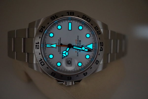 Rolex 216570 EXPLORER II 42MM WHITE DIAL RANDOM SERIAL 2018 WARRANTY FULL SET