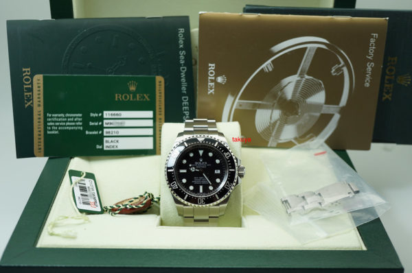 Rolex 116660 DEEPSEA SEA-DWELLER DSSD M SERIAL MARK 1 DIAL FULL SET