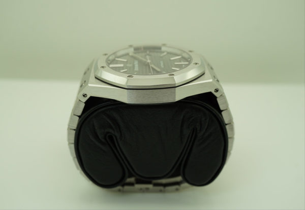 Audemars PIGUET 15400ST ROYAL OAK RUTHENIUM DIAL 41MM 2019 WARRANTY FULL SET