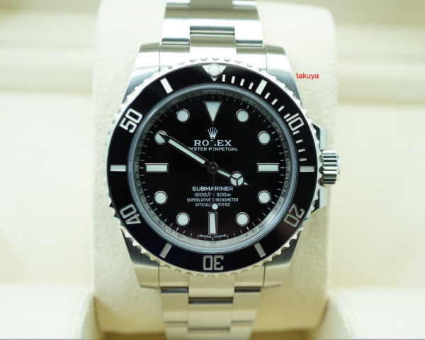 Rolex 114060 SUBMARINER CERAMIC NO DATE RANDOM SERIAL 2019 WARRANTY FULL SET