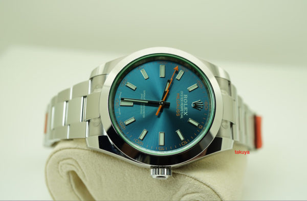 Rolex 116400GV MILGAUSS Z-BLUE DIAL RANDOM SERIAL 2019 WARRANTY FULL SET