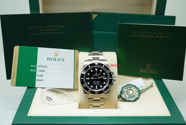 BRAND NEW Rolex 114060 SUBMARINER CERAMIC NO DATE RANDOM SERIAL 2019 FULL SET