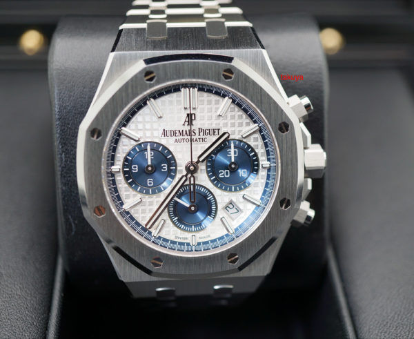 Audemars PIGUET ROYAL OAK CHRONOGRAPH 38MM 26315ST SILVER & BLUE DIAL 2019 MODEL FULL SET