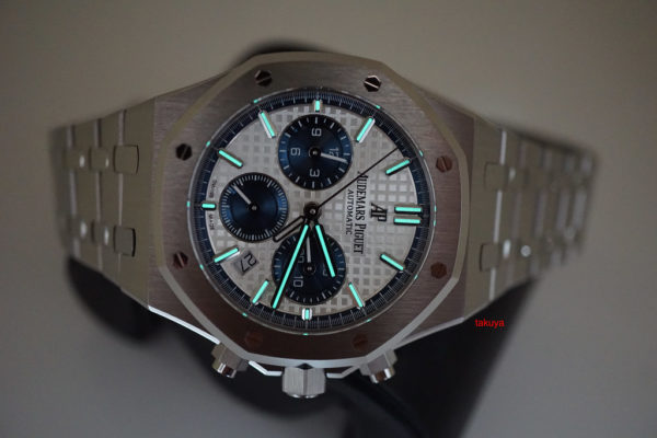 Audemars PIGUET ROYAL OAK CHRONOGRAPH 38MM 26315ST SILVER & BLUE DIAL 2019 MODEL FULL SET