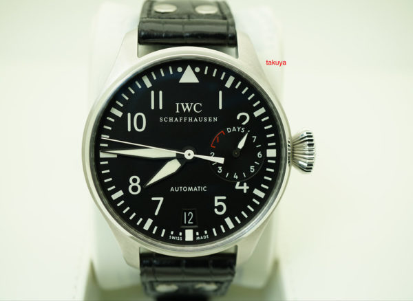 IWC 5004 BIG PILOT's WATCH STAINLESS STEEL BLACK DIAL IW500401 COMPLETE SET