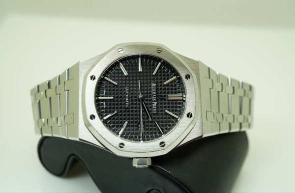 Audemars PIGUET 15400ST ROYAL OAK SS BLACK DIAL 41MM H SERIES FULL SET