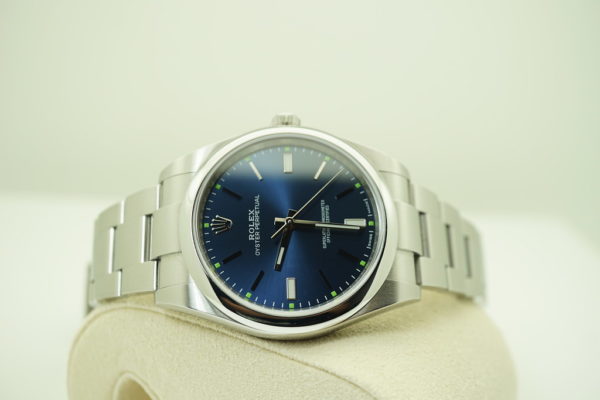 Rolex 114300 OYSTER PERPETUAL NO DATE BLUE DIAL 39MM WARRANTY FULL SET