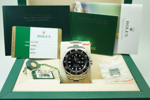 Rolex 116660 DEEPSEA SEA-DWELLER DSSD BLACK DIAL RANDOM SERIAL WARRANTY FULL SET