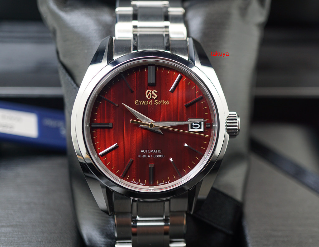 red face seiko watch