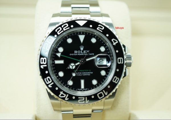 Rolex 116710LN GMT MASTER II CERAMIC BEZEL RANDOM SERIAL 2019 WARRANTY FULL SET